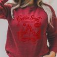 Women's Smut Reader Smutty Spicy Book Goblin Smut Reading Club Raglan Sleeve Sweatshirt Heather Dust Women's Smut Reader Smutty Spicy Book Goblin Smut Reading Club Raglan Sleeve Sweatshirt Heather Dust