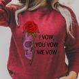 Women's Smutty Book ShirtI Vow You Vow We Vow Merch Dark Romance Raglan Sleeve Sweatshirt Heather Dust