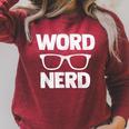 Word Nerd Book Reading Raglan Sleeve Sweatshirt Heather Dust Word Nerd Book Reading Raglan Sleeve Sweatshirt Heather Dust