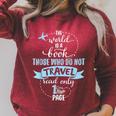 The World Is a Book Go Travel Travelling T-Shirt Raglan Sleeve Sweatshirt Heather Dust The World Is a Book Go Travel Travelling T-Shirt Raglan Sleeve Sweatshirt Heather Dust