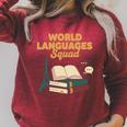 World Languages Squad Books Tower Performance Raglan Sleeve Sweatshirt Heather Dust