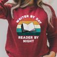 Writer By Day Reader By Night Write Cool Book Lover Raglan Sleeve Sweatshirt Heather Dust Writer By Day Reader By Night Write Cool Book Lover Raglan Sleeve Sweatshirt Heather Dust