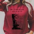 Wuthering Heights By Emily Bronte Vintage Book Cover Premium Tri-Blend Raglan Sleeve Sweatshirt Heather Dust