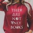 They Are Not Only Books Book Lover Raglan Sleeve Sweatshirt Heather Dust
