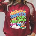 Another Year Smarter And Book-Obsessed Birthday Graphic Raglan Sleeve Sweatshirt Heather Dust