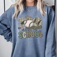 100 Days Of School Baseball Camo Celebration Comfort Colors Sweatshirt Denim 100 Days Of School Baseball Camo Celebration Comfort Colors Sweatshirt Denim