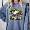 100 Days Of School Baseball Camo School Teacher Boy Comfort Colors Sweatshirt Denim 100 Days Of School Baseball Camo School Teacher Boy Comfort Colors Sweatshirt Denim