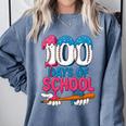 100 Days Of School Baseball Drip Bat 100th Day Of School Boy Comfort Colors Sweatshirt Denim 100 Days Of School Baseball Drip Bat 100th Day Of School Boy Comfort Colors Sweatshirt Denim