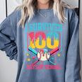 100 Days Of School Baseball Drip 100 Days Boy Girl Kids Comfort Colors Sweatshirt Denim 100 Days Of School Baseball Drip 100 Days Boy Girl Kids Comfort Colors Sweatshirt Denim