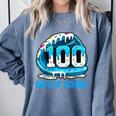 100 Days Of School Baseball Drip Ice Cream Kid Boy 100th Day Comfort Colors Sweatshirt Denim