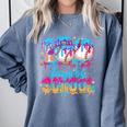 100 Days Of School Baseball Ice Cream For Boy Girl Kids Comfort Colors Sweatshirt Denim