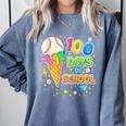 100 Days Of School Baseball Ice Cream Drip Boys Kids Player Comfort Colors Sweatshirt Denim 100 Days Of School Baseball Ice Cream Drip Boys Kids Player Comfort Colors Sweatshirt Denim