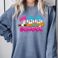 100 Days Of School Baseball Ice Cream Drip For Teacher Kid Comfort Colors Sweatshirt Denim