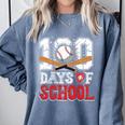 100 Days Of School Baseball 100 Days Smarter Boys Student Comfort Colors Sweatshirt Denim 100 Days Of School Baseball 100 Days Smarter Boys Student Comfort Colors Sweatshirt Denim