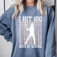 100 Days Of School Boys Kids 100th Day Balls For Baseball Comfort Colors Sweatshirt Denim 100 Days Of School Boys Kids 100th Day Balls For Baseball Comfort Colors Sweatshirt Denim