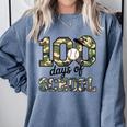 100 Days Of School Camo Baseball Camouflage For Kids Comfort Colors Sweatshirt Denim