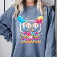 100 Days Of School Ice Cream Baseball Player For Kids Boys Comfort Colors Sweatshirt Denim 100 Days Of School Ice Cream Baseball Player For Kids Boys Comfort Colors Sweatshirt Denim