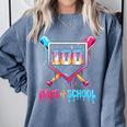 100 Days Of School Ice Cream Drip Baseball 100 Days Smarter Comfort Colors Sweatshirt Denim 100 Days Of School Ice Cream Drip Baseball 100 Days Smarter Comfort Colors Sweatshirt Denim