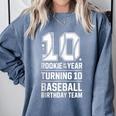 10th Birthday Rookie Of The Year Baseball Double Digit Humor Comfort Colors Sweatshirt Denim 10th Birthday Rookie Of The Year Baseball Double Digit Humor Comfort Colors Sweatshirt Denim