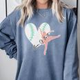 2 Sided Sorry Can't Dance Baseball Bye Mom Of Both Comfort Colors Sweatshirt Denim