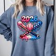 2026 American Flag Baseball Ice Cream Drip Bats Boys Comfort Colors Sweatshirt Denim 2026 American Flag Baseball Ice Cream Drip Bats Boys Comfort Colors Sweatshirt Denim