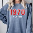 55 Year Old 1970 Classic Baseball Fan 55th Birthday Comfort Colors Sweatshirt Denim 55 Year Old 1970 Classic Baseball Fan 55th Birthday Comfort Colors Sweatshirt Denim