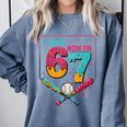 I Was 6 Now Im 7 Ice Cream Drip Baseball For Men Women Kids Comfort Colors Sweatshirt Denim I Was 6 Now Im 7 Ice Cream Drip Baseball For Men Women Kids Comfort Colors Sweatshirt Denim
