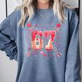 6 7 Melting Number Arrow Baseball Drip Valentine's Day Comfort Colors Sweatshirt Denim 6 7 Melting Number Arrow Baseball Drip Valentine's Day Comfort Colors Sweatshirt Denim
