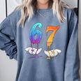 6 7 Six Seven Meme Hands Ice Cream Baseball Drip Boy Girl Comfort Colors Sweatshirt Denim 6 7 Six Seven Meme Hands Ice Cream Baseball Drip Boy Girl Comfort Colors Sweatshirt Denim