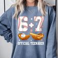 67 13 Year Old Official Teenager Baseball Boy 13th Birthday Comfort Colors Sweatshirt Denim