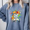 67 Baseball Dabbing Cat 6 7 Dripping Ice Cream Meme Comfort Colors Sweatshirt Denim 67 Baseball Dabbing Cat 6 7 Dripping Ice Cream Meme Comfort Colors Sweatshirt Denim