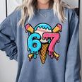 67 Baseball Ice Cream Drip Player Comfort Colors Sweatshirt Denim 67 Baseball Ice Cream Drip Player Comfort Colors Sweatshirt Denim