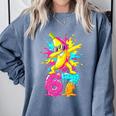 67 Baseball Ice Cream Six Seven Dabbing Banana Comfort Colors Sweatshirt Denim 67 Baseball Ice Cream Six Seven Dabbing Banana Comfort Colors Sweatshirt Denim