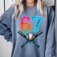 67 Baseball Meme Cool Drip Number 67 Player Or 67th Birthday Comfort Colors Sweatshirt Denim 67 Baseball Meme Cool Drip Number 67 Player Or 67th Birthday Comfort Colors Sweatshirt Denim