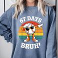 67 Days Of School Bruh Teacher Kids Dabbing Baseball Comfort Colors Sweatshirt Denim 67 Days Of School Bruh Teacher Kids Dabbing Baseball Comfort Colors Sweatshirt Denim