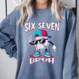 67 Meme Six Seven Baseball Ice Cream Drip Girls Boys Comfort Colors Sweatshirt Denim 67 Meme Six Seven Baseball Ice Cream Drip Girls Boys Comfort Colors Sweatshirt Denim