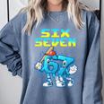 67 Six Seven 6-7 Italian Brainrot Kids Baseball Meme Comfort Colors Sweatshirt Denim 67 Six Seven 6-7 Italian Brainrot Kids Baseball Meme Comfort Colors Sweatshirt Denim