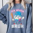 67 Six Seven Baseball Ice Cream Drip Number 67 Player Comfort Colors Sweatshirt Denim 67 Six Seven Baseball Ice Cream Drip Number 67 Player Comfort Colors Sweatshirt Denim