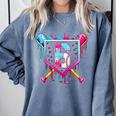 6th Birthday Boys Baseball Ice Cream Drip Boys Baseball Comfort Colors Sweatshirt Denim 6th Birthday Boys Baseball Ice Cream Drip Boys Baseball Comfort Colors Sweatshirt Denim