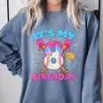 8th Birthday Baseball 8 Year Old Ice Cream Drip Boy Baseball Comfort Colors Sweatshirt Denim 8th Birthday Baseball 8 Year Old Ice Cream Drip Boy Baseball Comfort Colors Sweatshirt Denim