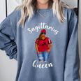 African American Baseball Mom Sagittarius Queen Zodiac Sign Comfort Colors Sweatshirt Denim African American Baseball Mom Sagittarius Queen Zodiac Sign Comfort Colors Sweatshirt Denim