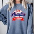 Auntie Rookie Of Year 1st Birthday Baseball Theme Matching Comfort Colors Sweatshirt Denim Auntie Rookie Of Year 1st Birthday Baseball Theme Matching Comfort Colors Sweatshirt Denim
