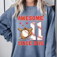 Awesome Since 2015 11 Year Old Boys Bday Baseball Theme Comfort Colors Sweatshirt Denim Awesome Since 2015 11 Year Old Boys Bday Baseball Theme Comfort Colors Sweatshirt Denim