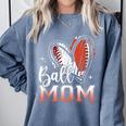 Ball Mom Football Baseball Mom Comfort Colors Sweatshirt Denim Ball Mom Football Baseball Mom Comfort Colors Sweatshirt Denim