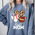 Ball Mom Football Baseball Mom Heart Comfort Colors Sweatshirt Denim Ball Mom Football Baseball Mom Heart Comfort Colors Sweatshirt Denim