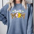 Ball Mom Leopard Baseball Softball Player Mom Comfort Colors Sweatshirt Denim Ball Mom Leopard Baseball Softball Player Mom Comfort Colors Sweatshirt Denim