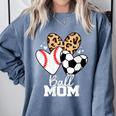 Ball Mom Soccer Baseball Mom Heart Comfort Colors Sweatshirt Denim Ball Mom Soccer Baseball Mom Heart Comfort Colors Sweatshirt Denim