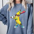 Banana Baseball Drip Kids Youth Boys Girls Comfort Colors Sweatshirt Denim