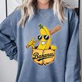 Banana Baseball Fruit Comfort Colors Sweatshirt Denim Banana Baseball Fruit Comfort Colors Sweatshirt Denim