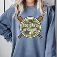 Baseball 100th Day Of School Camouflage Comfort Colors Sweatshirt Denim Baseball 100th Day Of School Camouflage Comfort Colors Sweatshirt Denim